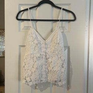 Abercrombie White Lace Camisole Top